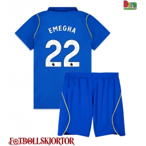 Chelsea Emmanuel Emegha #22 Hemmakläder Barn 2026-27 Kortärmad (+ Korta byxor)